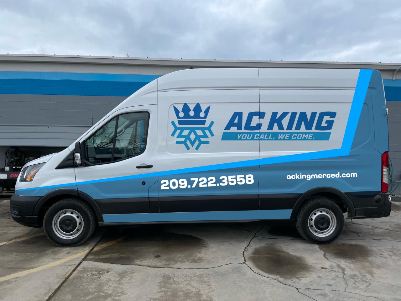AC King mobile service van - You Call, We Come - Merced County